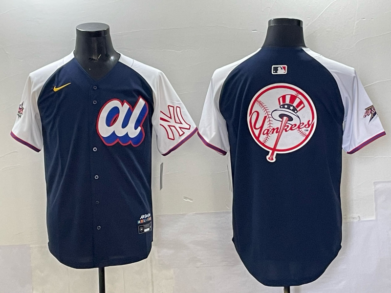 Men New York Yankees blank blue 2025 MLB All Star Nike jersey 004